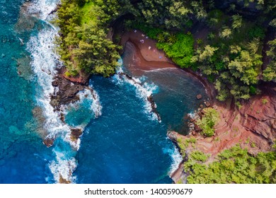 Red Sand Beach In Maui 