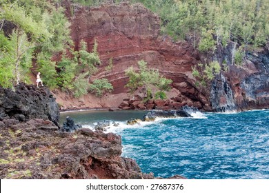 Red Sand Beach In Maui