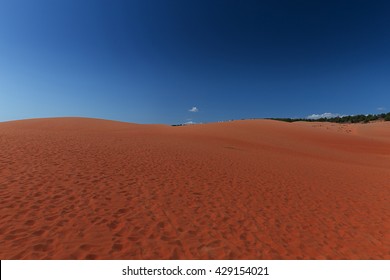 Red Sand Dunes In Mui Ne Villiage, Vietnam