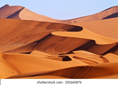 Red Sand Dunes Of Namibia