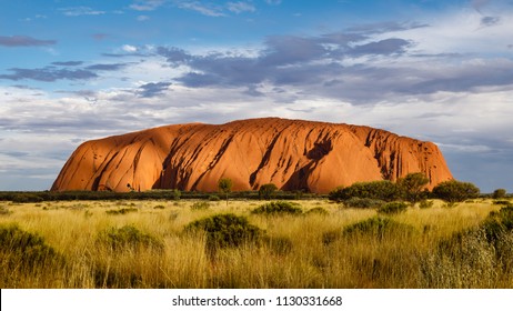 A Red Sandstone Rock In Australia