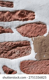 Red Sandstone Wall Texture – Rustic Rodeno Stone Background