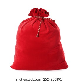 Red Santa Claus bag isolated on white - Powered by Shutterstock