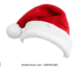 Single Santa Claus Red Hat Isolated Stock Photo (Edit Now) 115742953