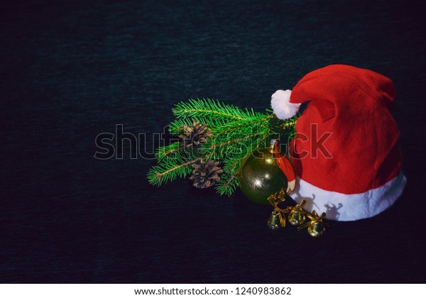 dark red santa hat