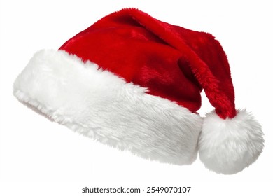 red Santa hat isolated on white background - Powered by Shutterstock