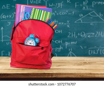 Red School Backpack  .