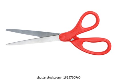 Red scissors isolated on white background - Shutterstock ID 1915780960