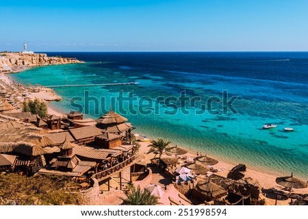 Red Sea coastline  in  Sharm El Sheikh,  Egypt, Sinai