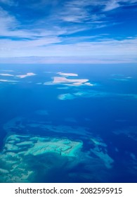 Red Sea In The Southern Part Of The Gulf Of Suez, Aerial View.