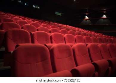 Red Seats In Cinema
