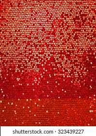 Red Sequins Textile Background
