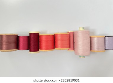 cotton red reels spools