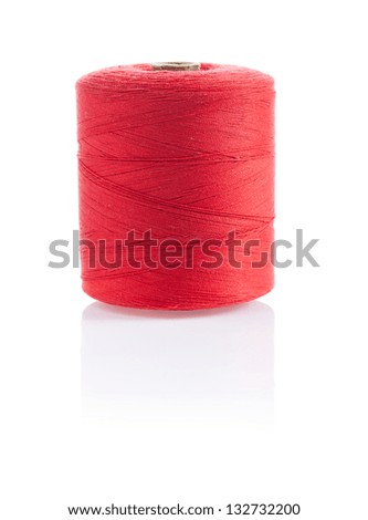 Similar – Image, Stock Photo Spool of thread on a blue jeans