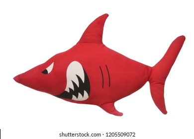 red shark stuffed animal