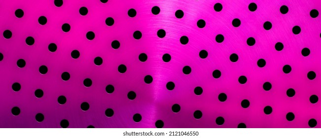 Red Sheet Metal With Holes