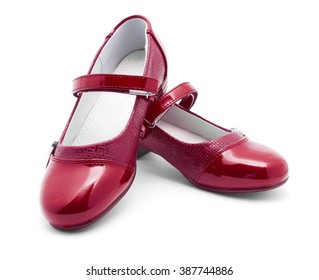 red girl shoe