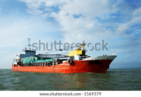 red ship