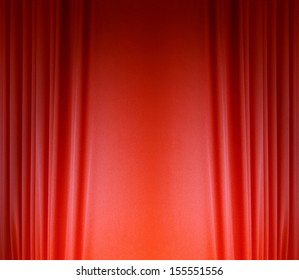 Red Silk Curtain Background