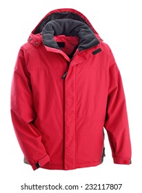 Red Ski Anorak Isolated