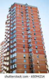 red skyscraper