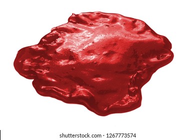 Red Slime Toy Blot Studio Isolated Stock Photo 1267773574 | Shutterstock