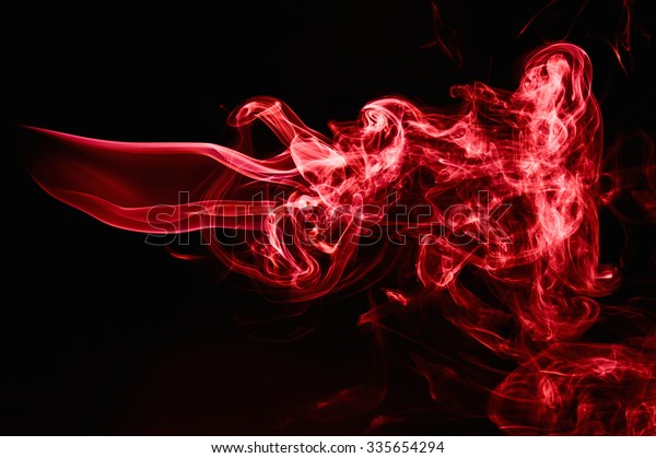 Red Smoke Abstract Background Stock Photo (Edit Now) 335654294