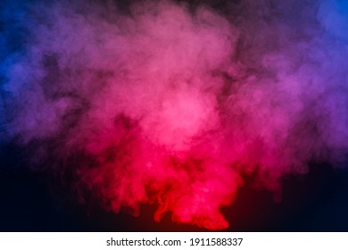 Red Smoke Blue Smoke Black Background