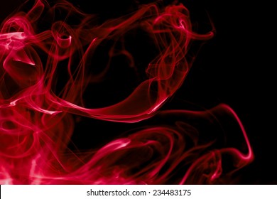 Red Smoke On Black Background Use Stock Photo Shutterstock