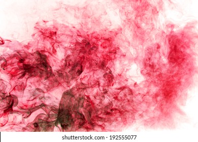 Red Smoke On White Background Stock Photo 192555077 | Shutterstock