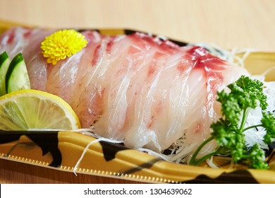 red snapper sashimi