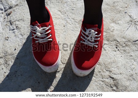 Similar – Image, Stock Photo red Winter Hiking