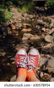 Red Sneakers Shoes