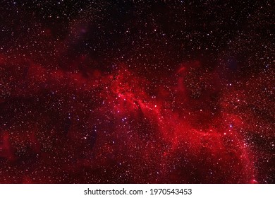 Red space nebula. Elements of this image were furnished by NASA. High quality photo