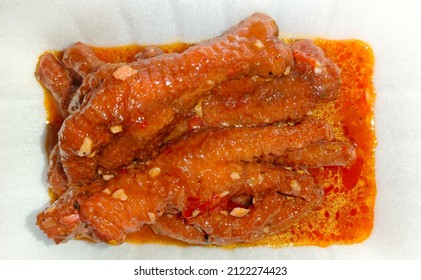 Red Spicy Chicken Feet Dim Sum