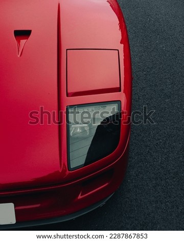 Red sports car super car