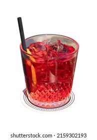 Red Spritz Italian Cocktail Glass