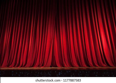 Red Stage Curtain