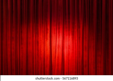 Red Stage Curtain