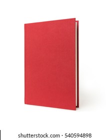 Red Standing Book Isolated
