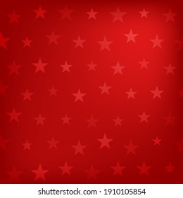 Red Stars Pattern Background Illustration