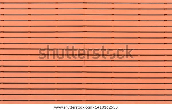 Red Steel Structure Battens Wall Stock Photo Edit Now