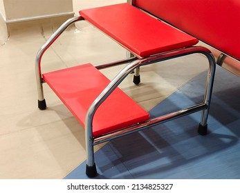 Red Step Stool For Medical Bed