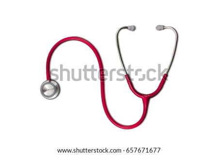 Red stethoscope