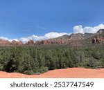 red stone formation in sedona