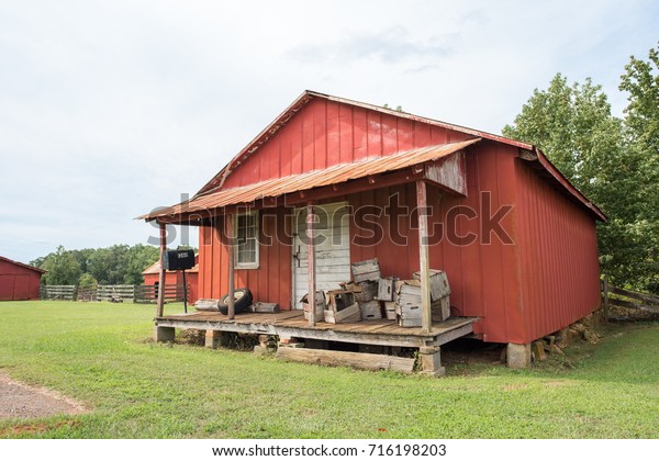 Red Storage Cabin Rural Southern America Stock Photo Edit Now