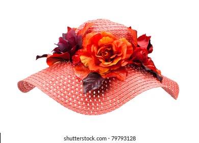 hat with flowers