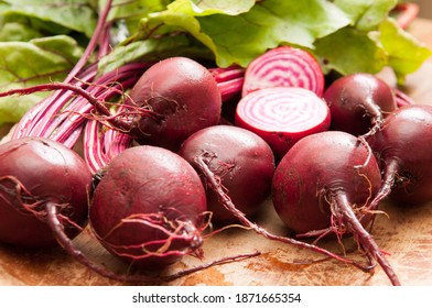 red striped chioggia or sweet candy cane beets farm fresh - Powered by Shutterstock