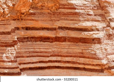 Red Striped Rock Texture