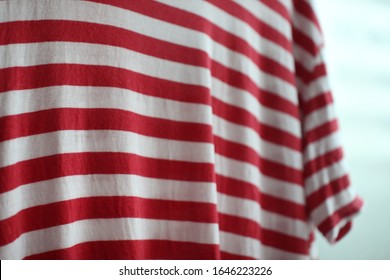 Red striped short sleeve t shirt - Powered by Shutterstock